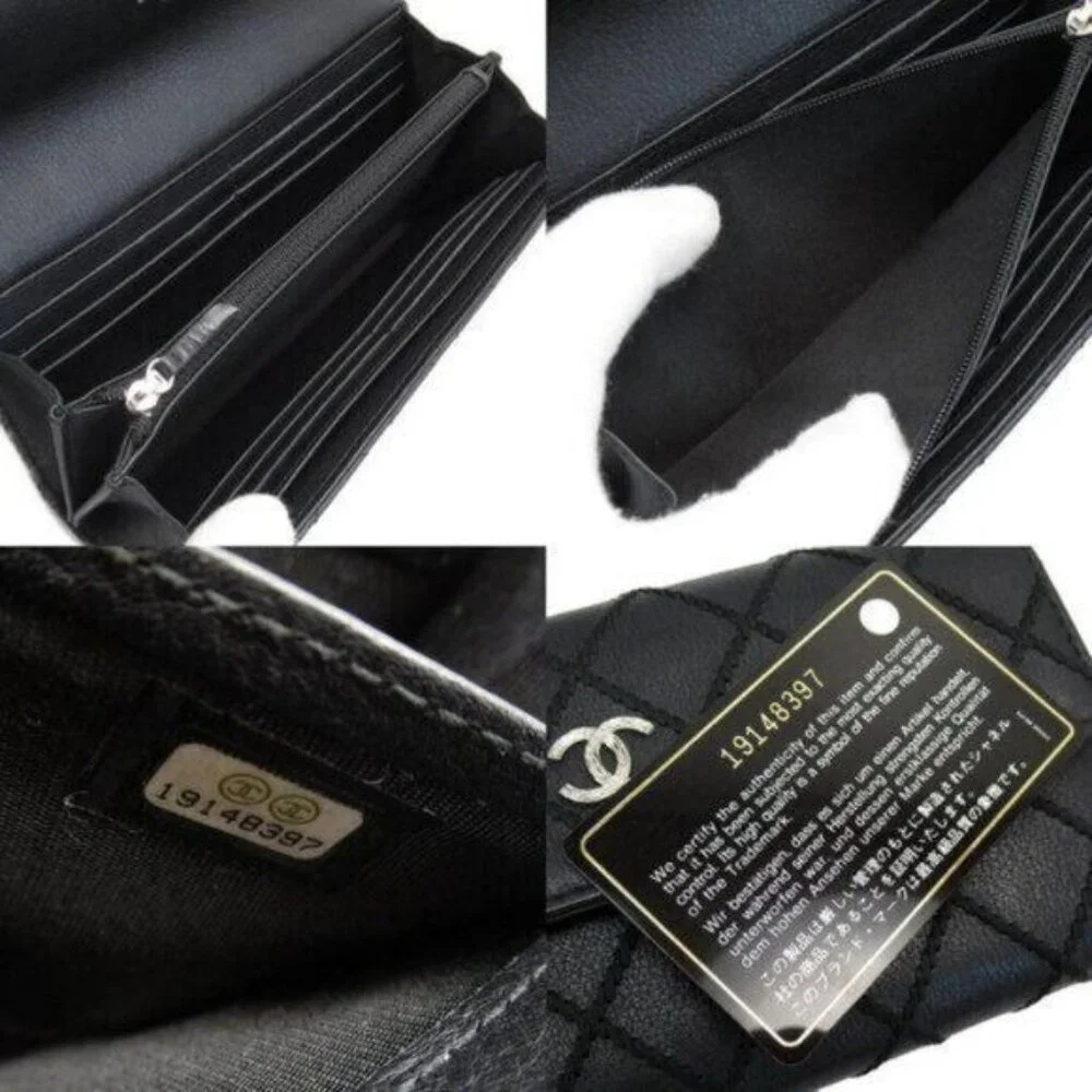 Authentic CHANEL CC Wild Stitch Lambskin Wallet on Chain Shoulder Crossbody - Picture 15 of 15